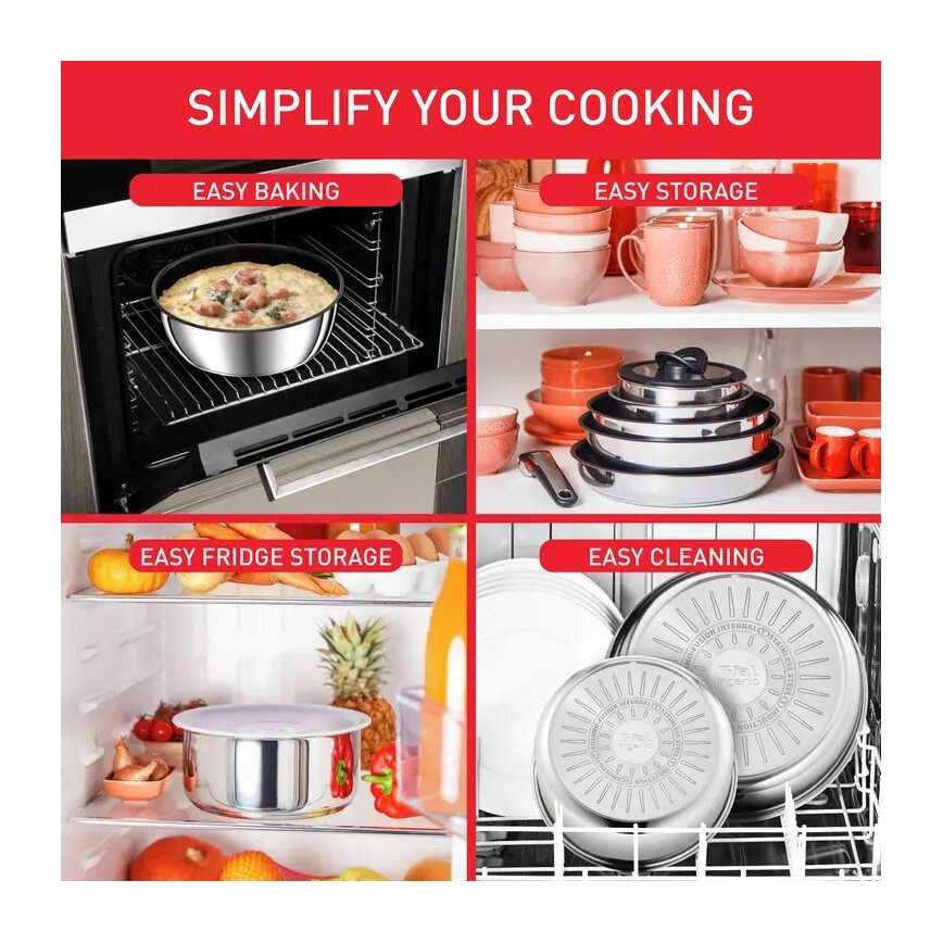 Tefal - Kogegrej 13 stk. INGENIO PREFERENCE ON rustfri