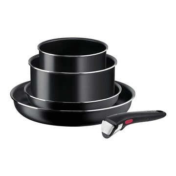 Tefal - Kogegrej 5 stk. INGENIO EASY COOK & CLEAN BLACK