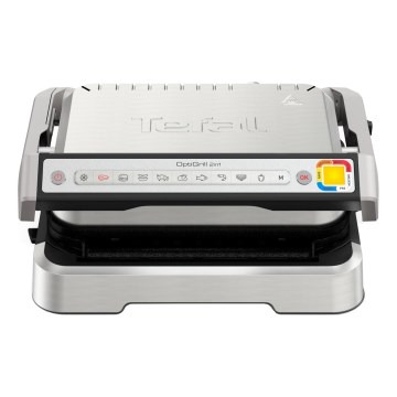 Tefal - Kontaktgrill OPTIGRILL 2-i-1 2100W/230V i rustfrit stål