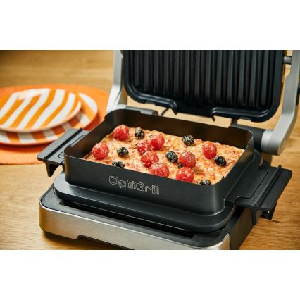 Tefal - Kontaktgrill OPTIGRILL 2100W/230V mat krom