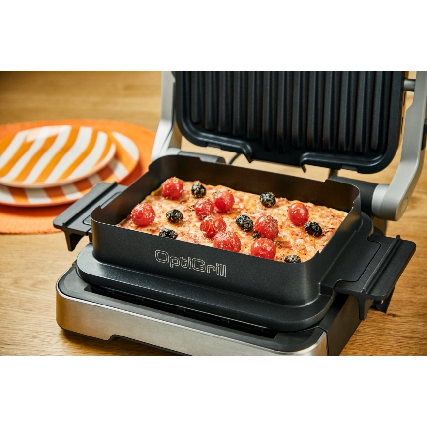 Tefal - Kontaktgrill OPTIGRILL 2100W/230V mat krom