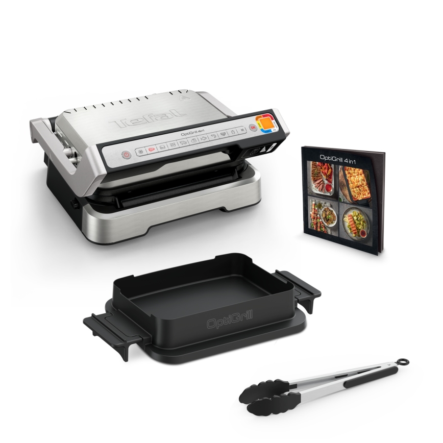 Tefal - Kontaktgrill OPTIGRILL 2100W/230V mat krom