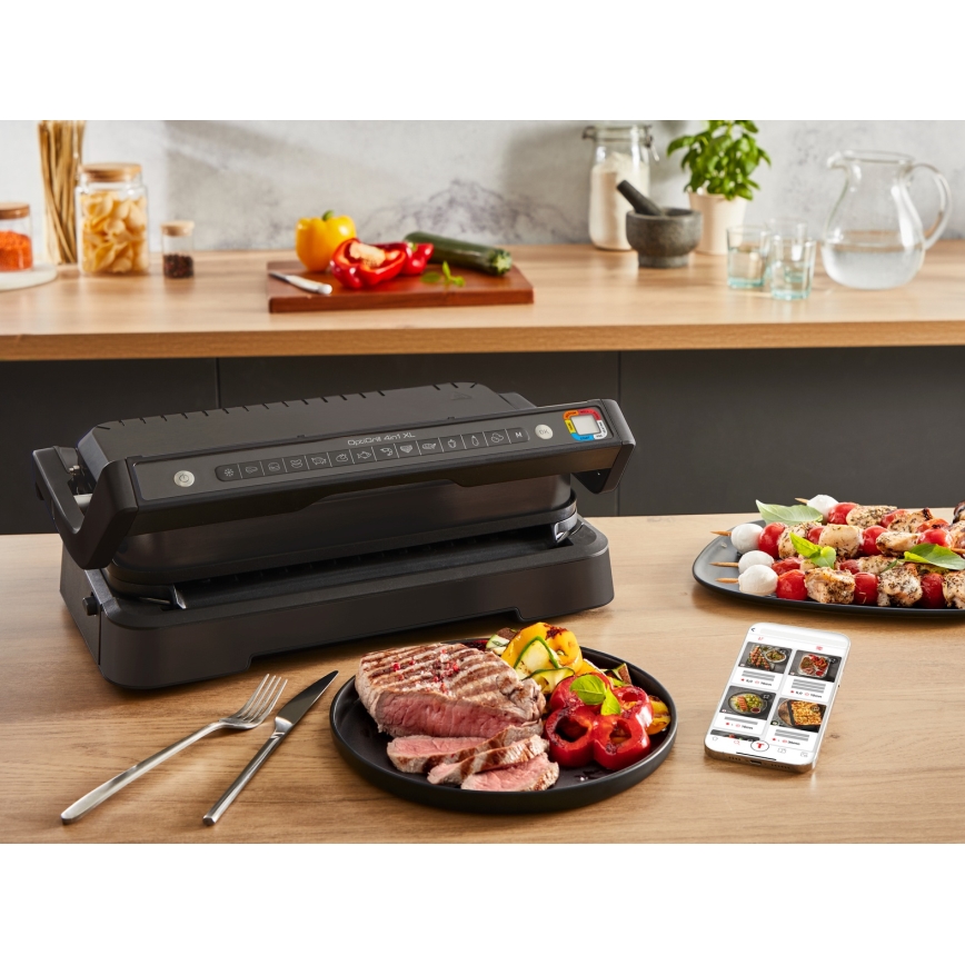Tefal - Kontaktgrill OPTIGRILL 2200W/230V sort