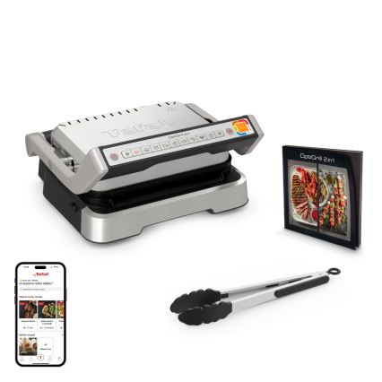 Tefal - Kontaktgrill OPTIGRILL 4 i 1 2100W/230V rustfrit stål