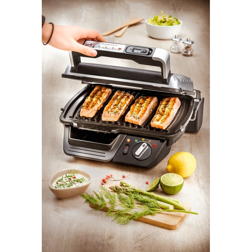 Tefal - Kontaktgrill SUPERGRILL 2000W/230V
