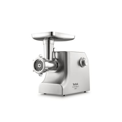 Tefal - Kødhakker 8-i-1 2200W/230V sølvfarvet