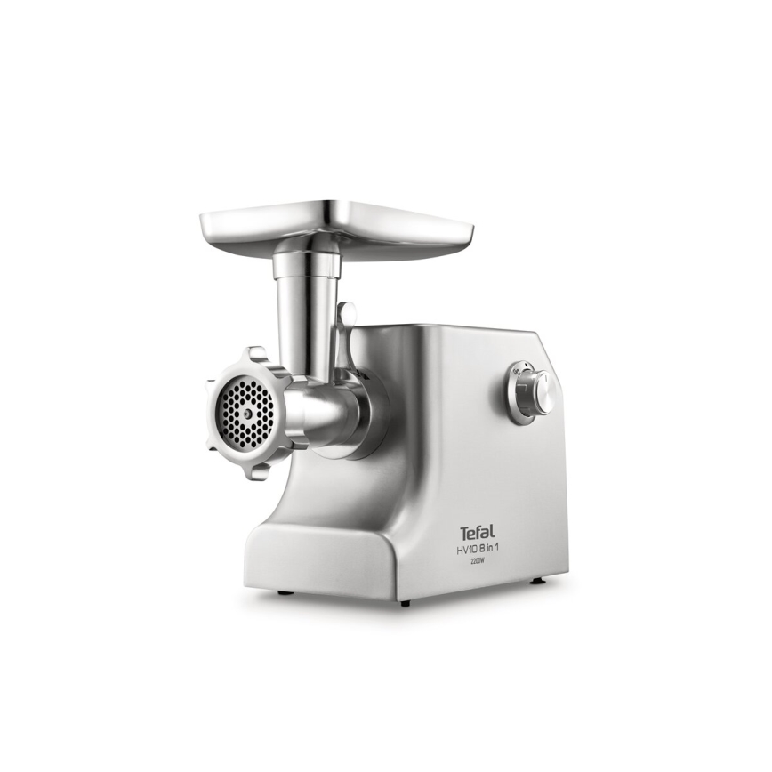 Tefal - Kødhakker 8-i-1 2200W/230V sølvfarvet