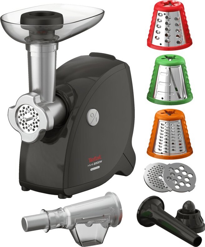 Tefal - Kødhakker 9-i-1 2000W/230V sort