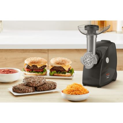Tefal - Kødhakker 9-i-1 2000W/230V sort