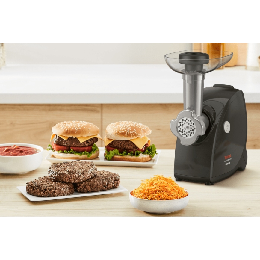 Tefal - Kødhakker 9-i-1 2000W/230V sort