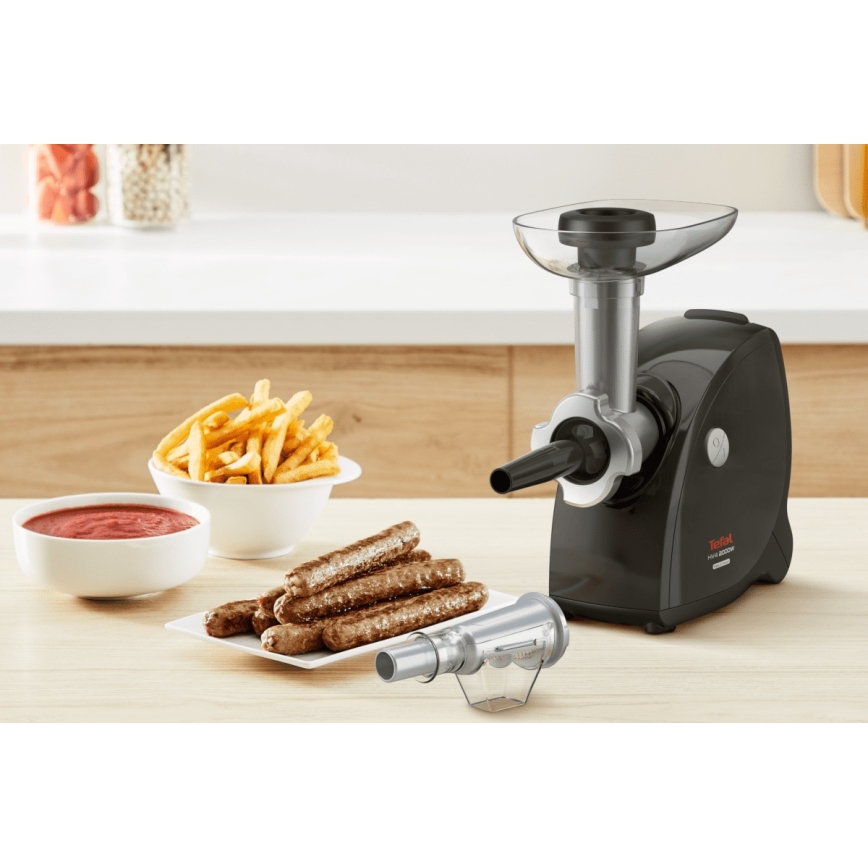 Tefal - Kødhakker 9-i-1 2000W/230V sort