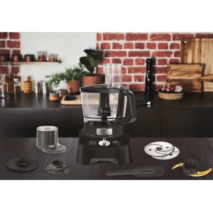 Tefal - Køkkenmaskine DOUBLE FORCE 1000W/230V sort