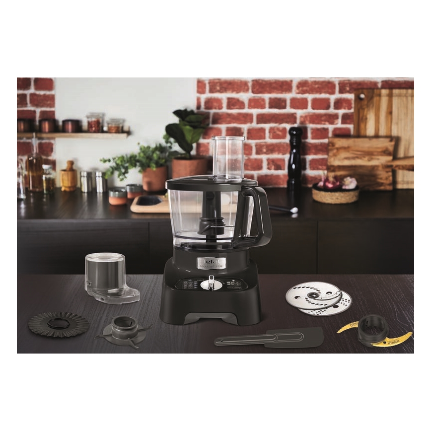 Tefal - Køkkenrobot DOUBLE FORCE 1000W/230V sort