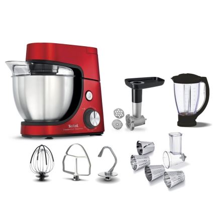 Tefal - Køkkenrobot MASTERCHEF GOURMET 1100W/230V rød
