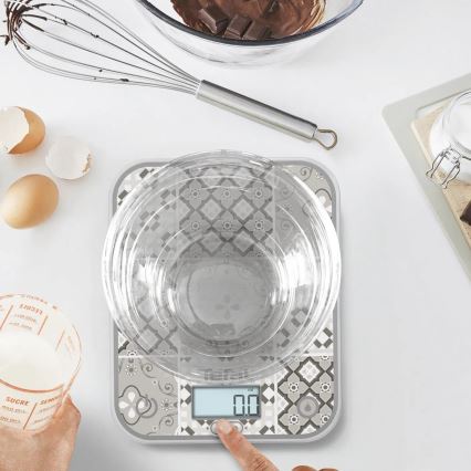 Tefal - Køkkenvægt OPTISS 2xAAA beige