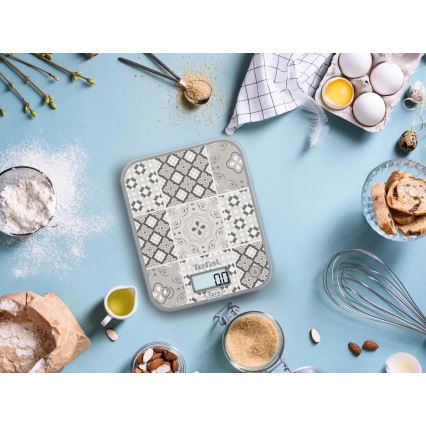 Tefal - Køkkenvægt OPTISS 2xAAA beige