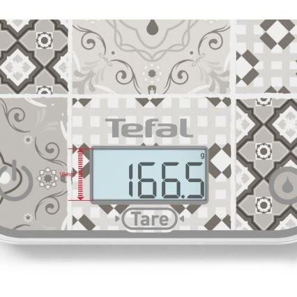 Tefal - Køkkenvægt OPTISS 2xAAA beige