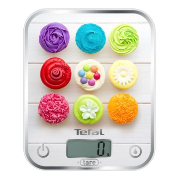 Tefal - Køkkenvægt OPTISS 2xAAA farverig
