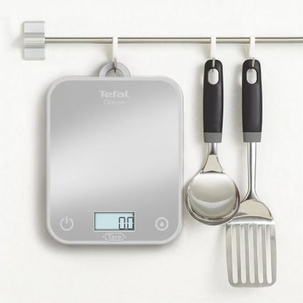 Tefal - Køkkenvægt OPTISS 2xAAA grå