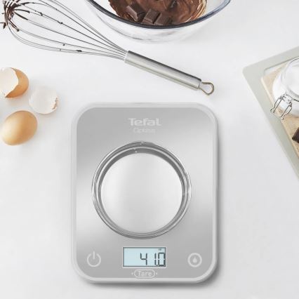 Tefal - Køkkenvægt OPTISS 2xAAA grå