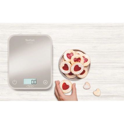 Tefal - Køkkenvægt OPTISS 2xAAA grå