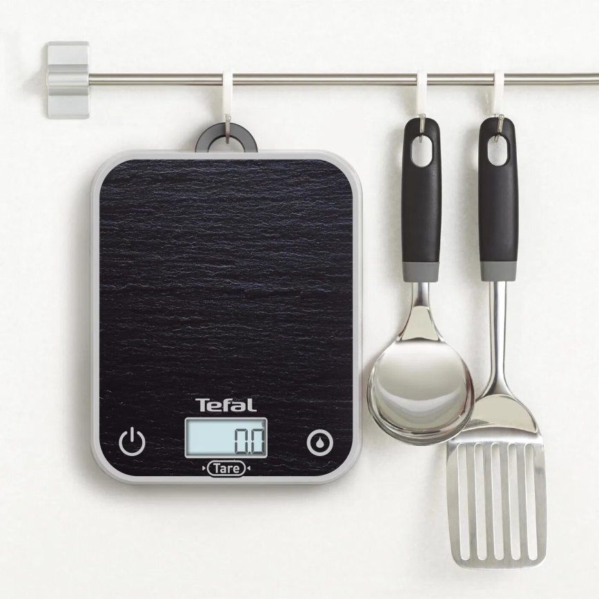 Tefal - Køkkenvægt OPTISS 2xAAA sort