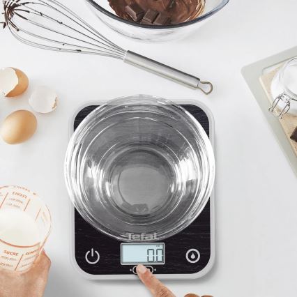 Tefal - Køkkenvægt OPTISS 2xAAA sort