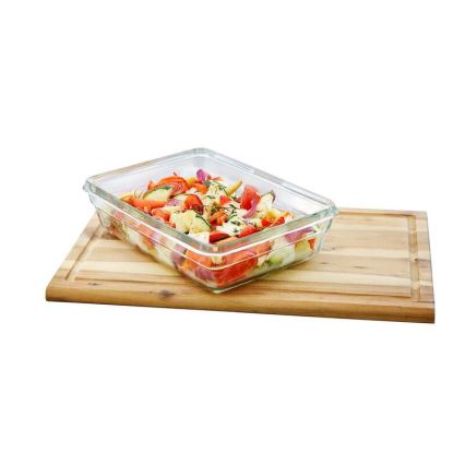 Tefal - Madbeholder 0,45 l MSEAL GLASS rød/glas