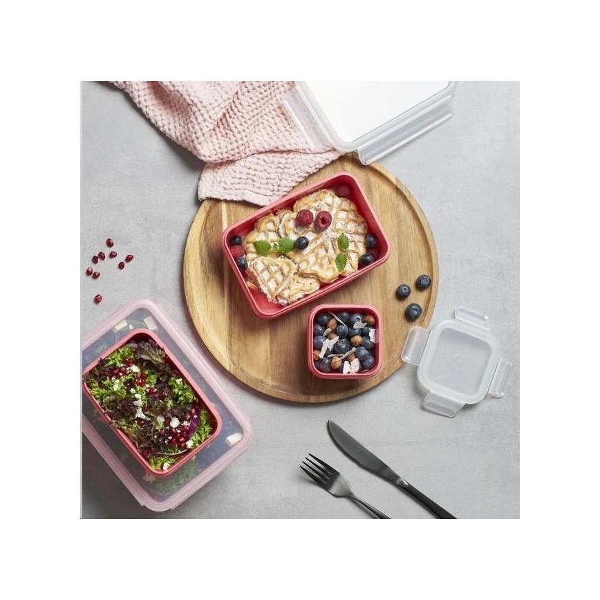 Tefal - Madbeholder 0,55 l MSEAL COLOR lyserød