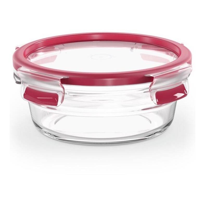 Tefal - Madbeholder 0,6 l MSEAL GLASS rød/glas