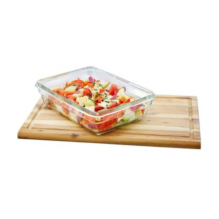 Tefal - Madbeholder til fødevarer 3 l MSEAL GLASS rød/glas