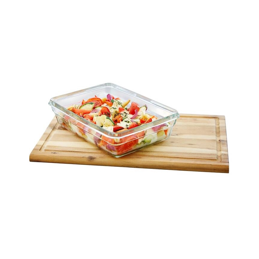 Tefal - Madbeholder til fødevarer 3 l MSEAL GLASS rød/glas