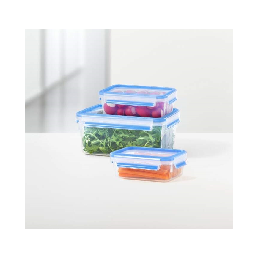 Tefal - Madbeholdere 5 stk. MASTER SEAL FRESH blå
