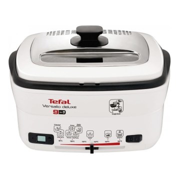 Tefal - Multifunktionel deep fryer 9in1 VERSALIO DE LUXE 1600W/230V 2 l hvid