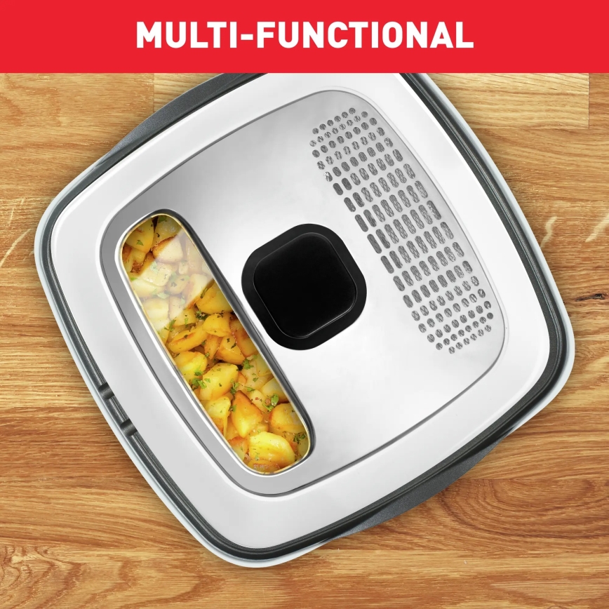 Tefal - Multifunktionel deep fryer 9in1 VERSALIO DE LUXE 1600W/230V 2 l hvid