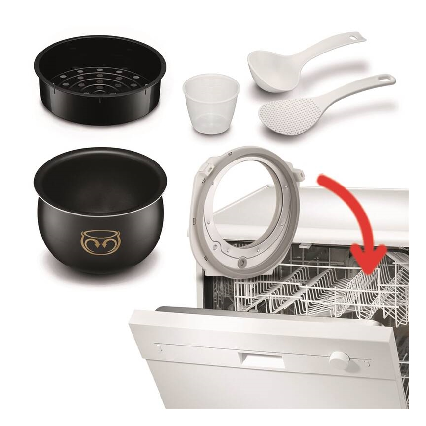 Tefal - Multifunktionel elektrisk gryde FUZZY 750W/230V