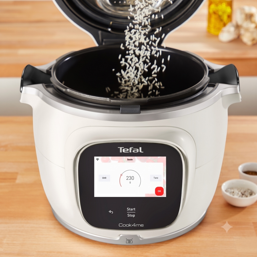 Tefal - Multifunktionel elektrisk trykkoger 6 l COOK4ME TOUCH PRO 1600W/230V Wi-Fi