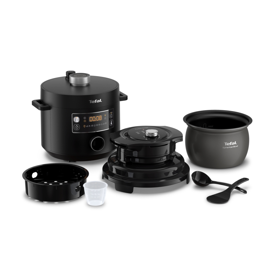 Tefal - Multifunktionel elektrisk trykkoger 7,6 l 1200W/230V sort
