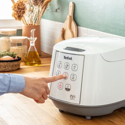 Tefal - Riskoger 8-i-1 EASY COOK 750W/230V 5 l hvid