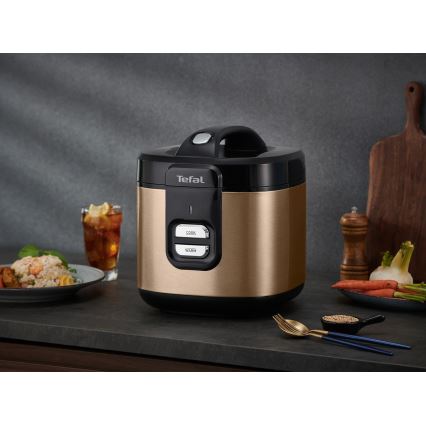 Tefal - Riskoger COPPERTINTO 600/230V 2 l kobberfarvet