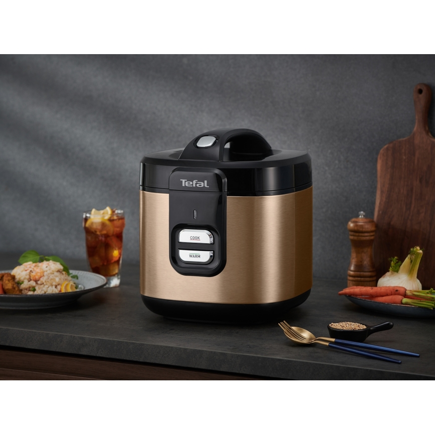 Tefal - Riskoger COPPERTINTO 600/230V 2 l kobberfarvet