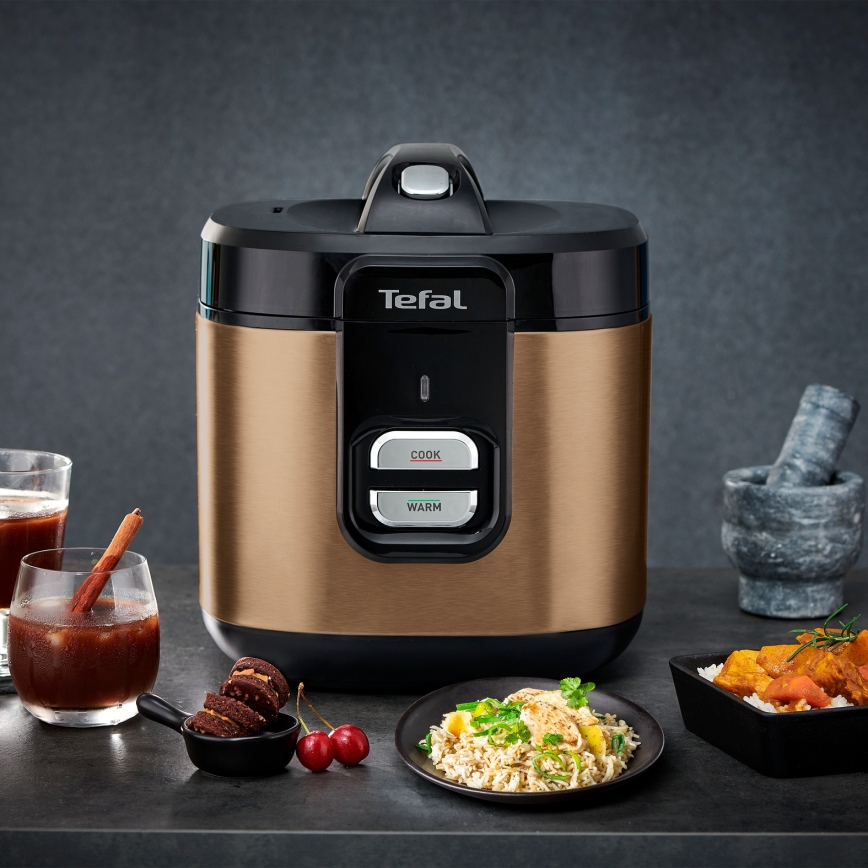 Tefal - Riskoger COPPERTINTO 600/230V 2 l kobberfarvet