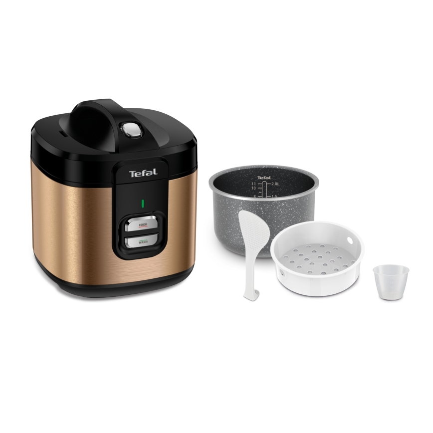 Tefal - Riskoger COPPERTINTO 600/230V 2 l kobberfarvet