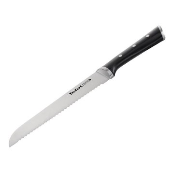 Tefal - Rustfrit brødkniv ICE FORCE 20 cm blank krom/sort