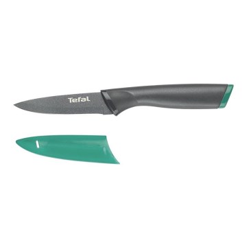 Tefal - Rustfrit stål udstikkerkniv FRESH KITCHEN 9 cm grå/grøn