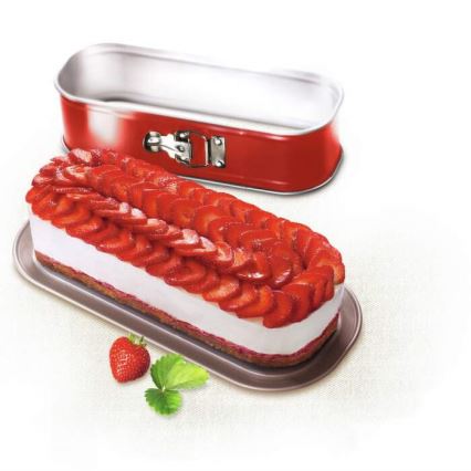 Tefal - Sammenklappelig bageform oval DELIBAKE 30x11 cm rød