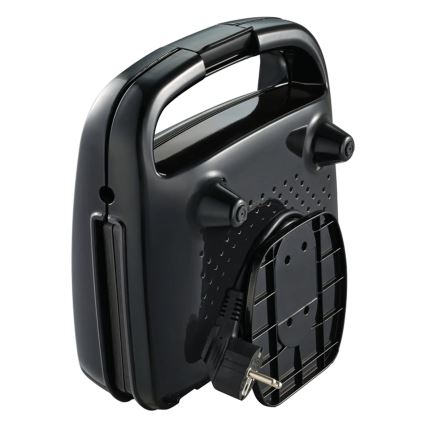 Tefal - Sandwichmaskine CROC TIME 700W/230V sort/krom