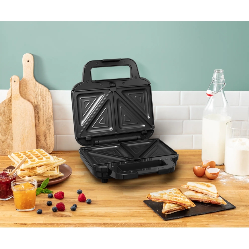 Tefal - Sandwichmaskine ULTRA COMPACT 03.01.2001 700W/230V sort/mat krom