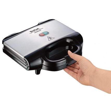 Tefal - Sandwichmaskine ULTRACOMPACT 700W/230V sort/krom