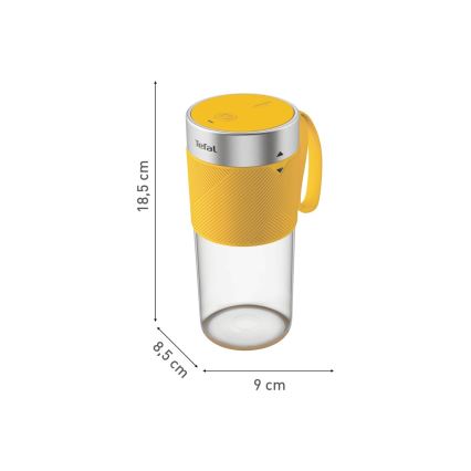 Tefal - Smoothieblender BLENDFORCE 50W/5V 1200 mAh gul